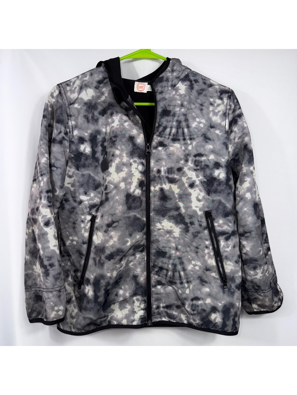 Wonder Nation Boys L 10-12 Gray Tie Dye Jacket
